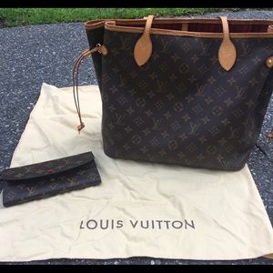 Louis Vuitton Neverfull MM and Wallett